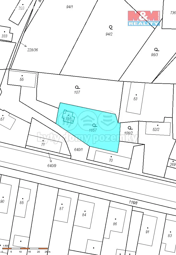 Prodej  stavebního pozemku 526 m², Orel, okres Chrudim