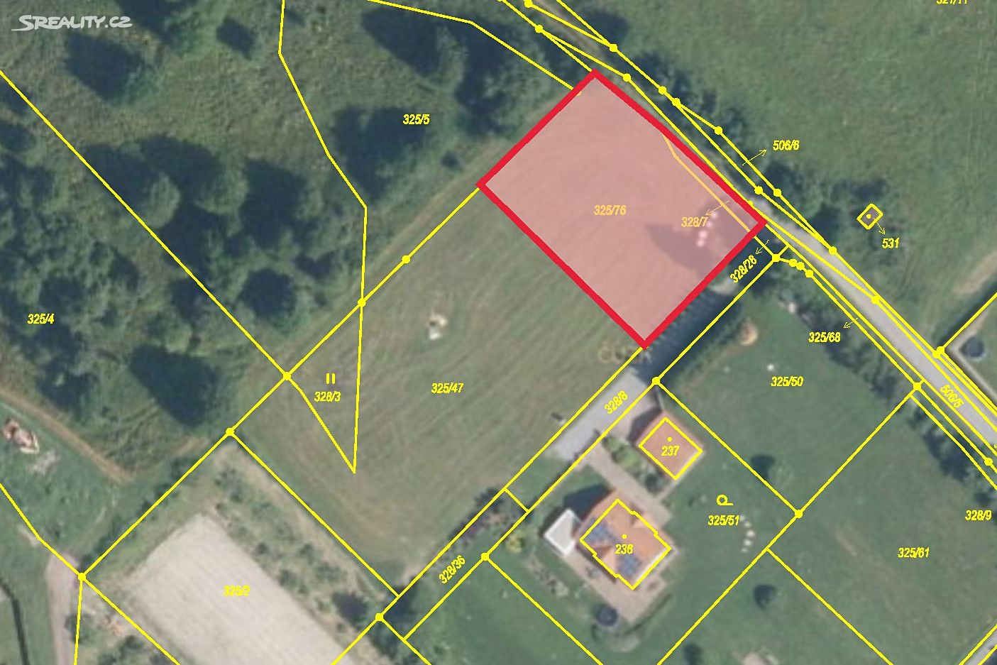 Prodej  stavebního pozemku 1 204 m², K Bříze, Šimonovice - Minkovice