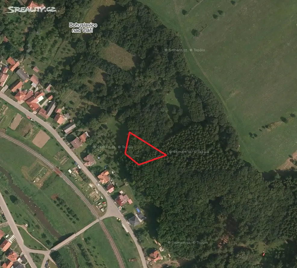 Prodej  lesa 934 m², Bohuslavice nad Vláří, okres Zlín