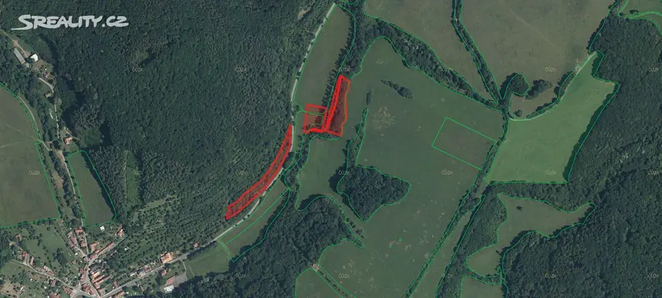 Prodej  lesa 27 635 m², Bojkovice, okres Uherské Hradiště