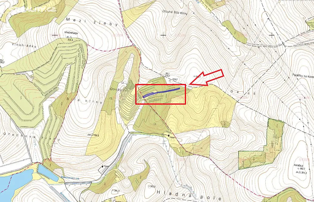 Prodej  lesa 2 776 m², Bošovice, okres Vyškov