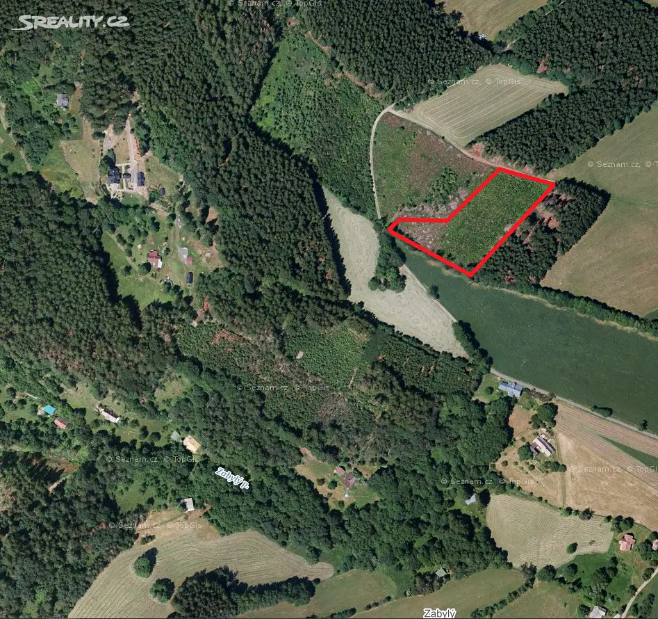 Prodej  lesa 2 009 m², Jestřabí v Krkonoších, okres Semily