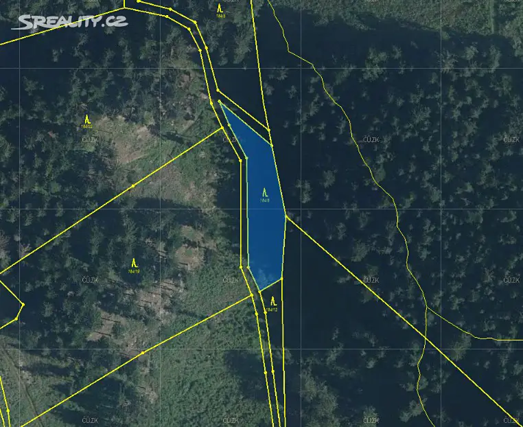 Prodej  lesa 1 497 m², Lhota u Vsetína, okres Vsetín