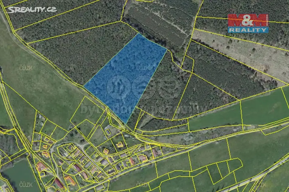 Prodej  lesa 21 274 m², Sedlčany - Třebnice, okres Příbram