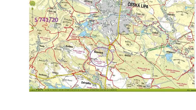 Prodej  lesa 286 m², Sosnová, okres Česká Lípa