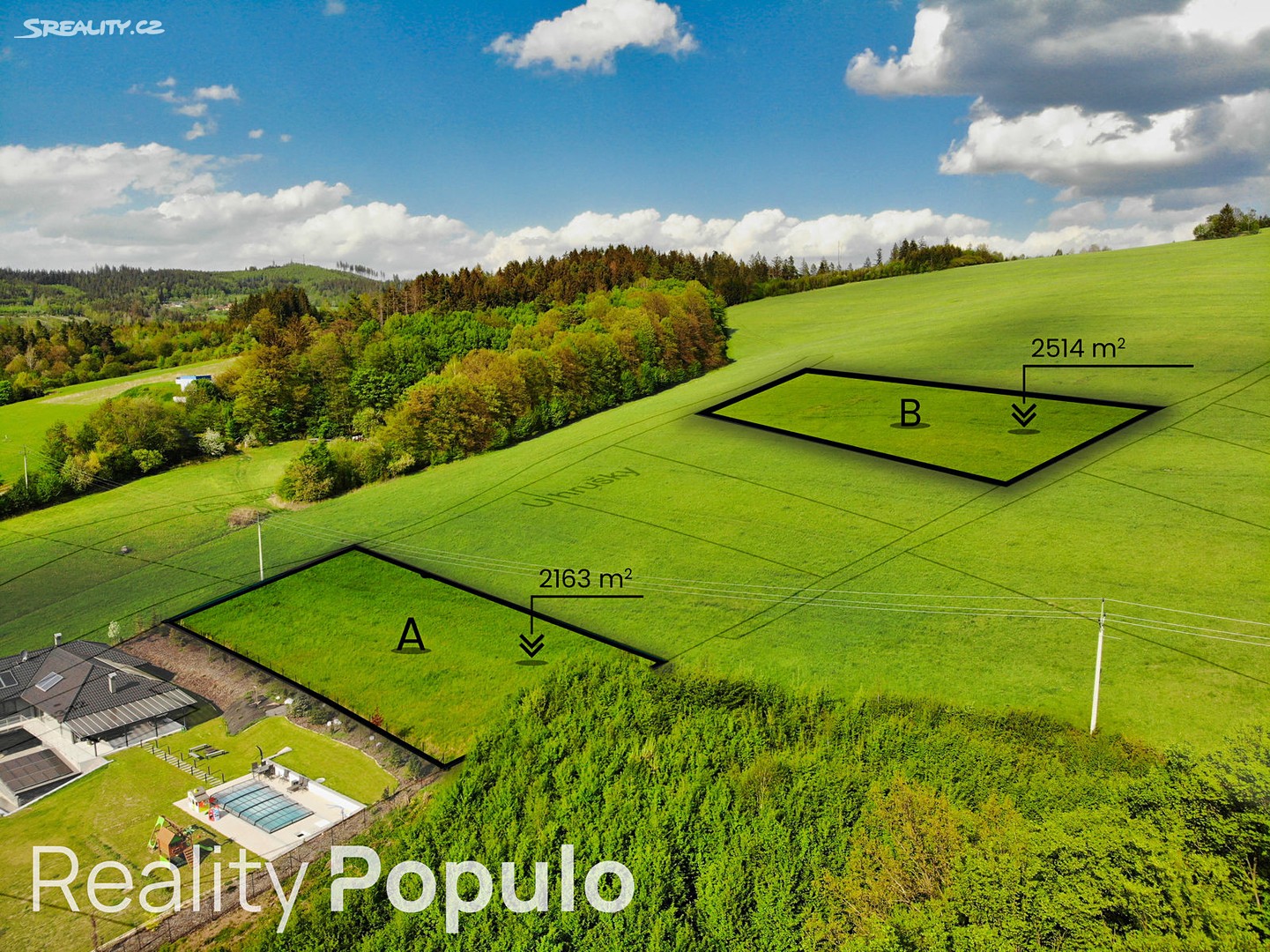 Prodej  louky 2 163 m², Jablůnka, okres Vsetín