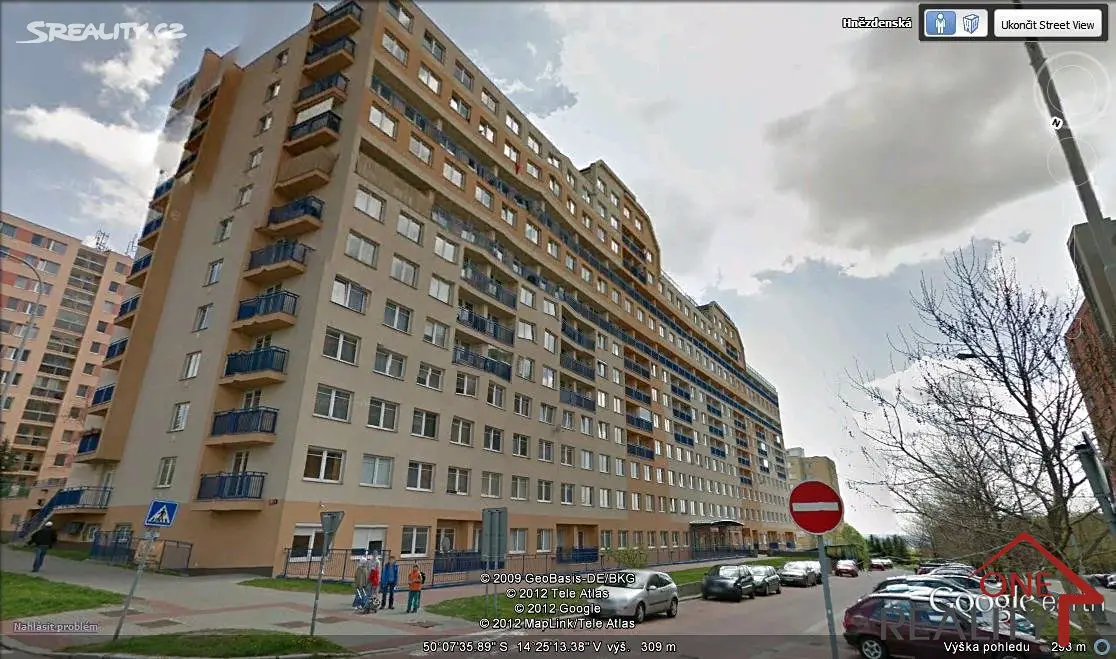 Pronájem bytu 1+kk 39 m², Hnězdenská, Praha 8 - Troja