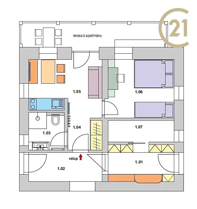 Pronájem bytu 2+kk 40 m², Bedřichov, okres Jablonec nad Nisou