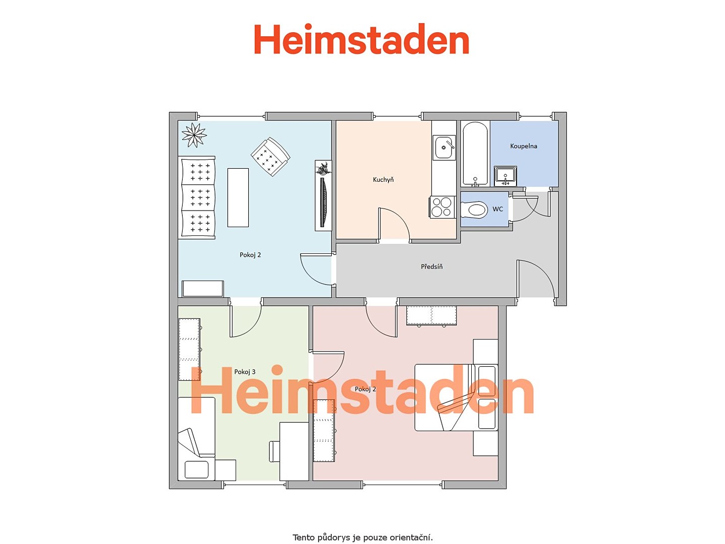 Pronájem bytu 3+1 63 m², Hornická, Havířov - Prostřední Suchá
