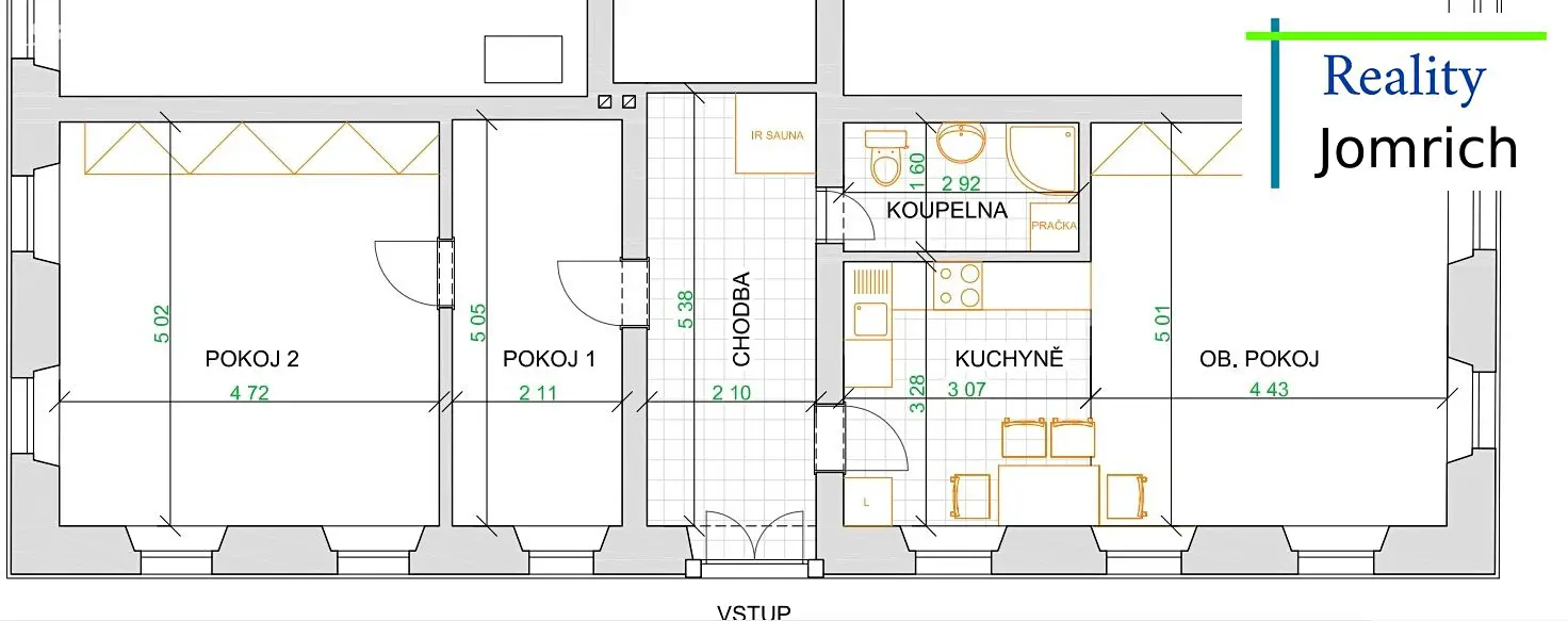 Pronájem bytu 3+kk 81 m², Oldřichovská, Mníšek