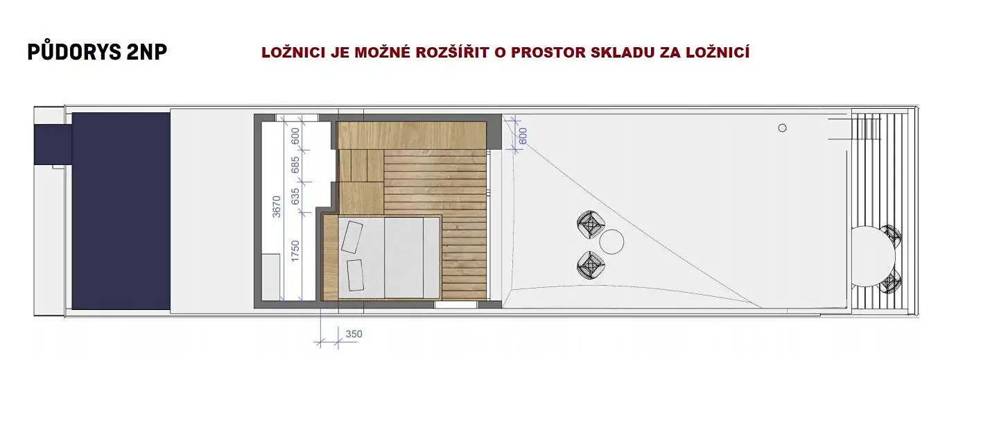 Prodej bytu 4+kk 120 m² (Mezonet), Strakonická, Praha 5 - Smíchov