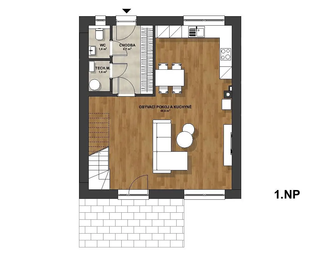 Prodej  rodinného domu 105 m², pozemek 205 m², Chrášťany - Bylany, okres Kolín