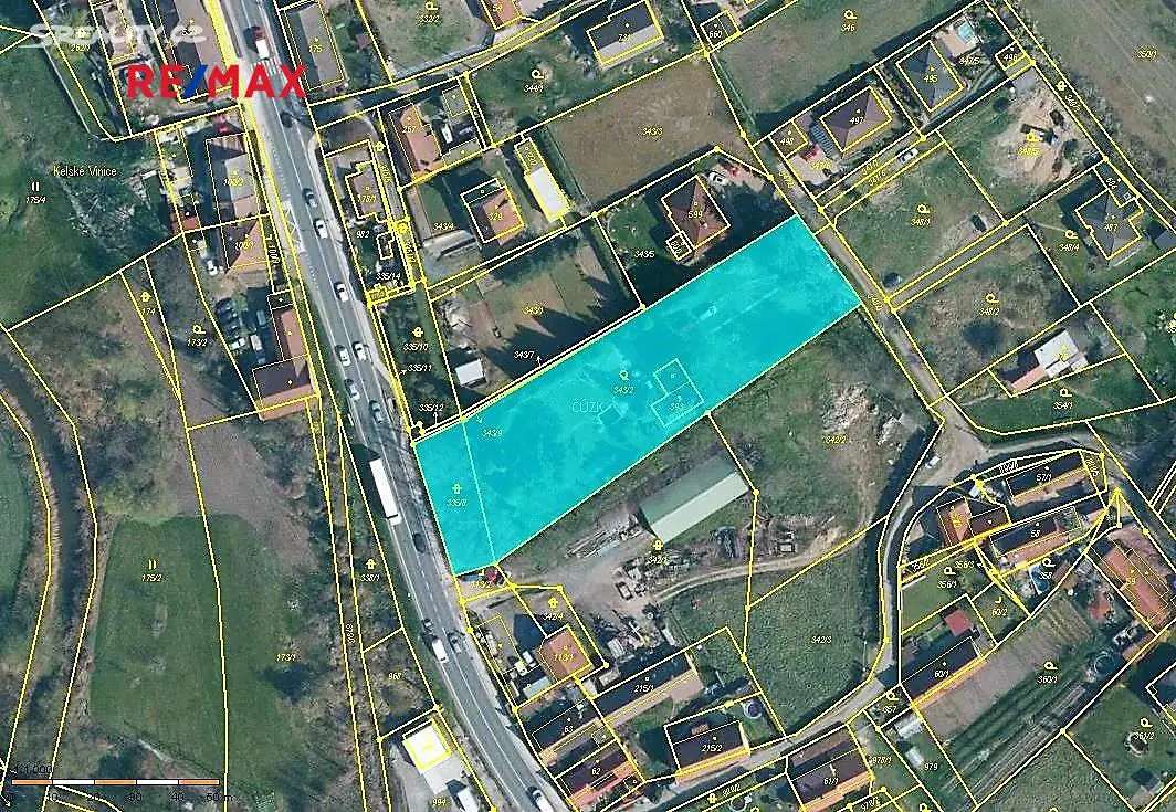 Prodej  stavebního pozemku 3 312 m², Kly - Dolní Vinice, okres Mělník