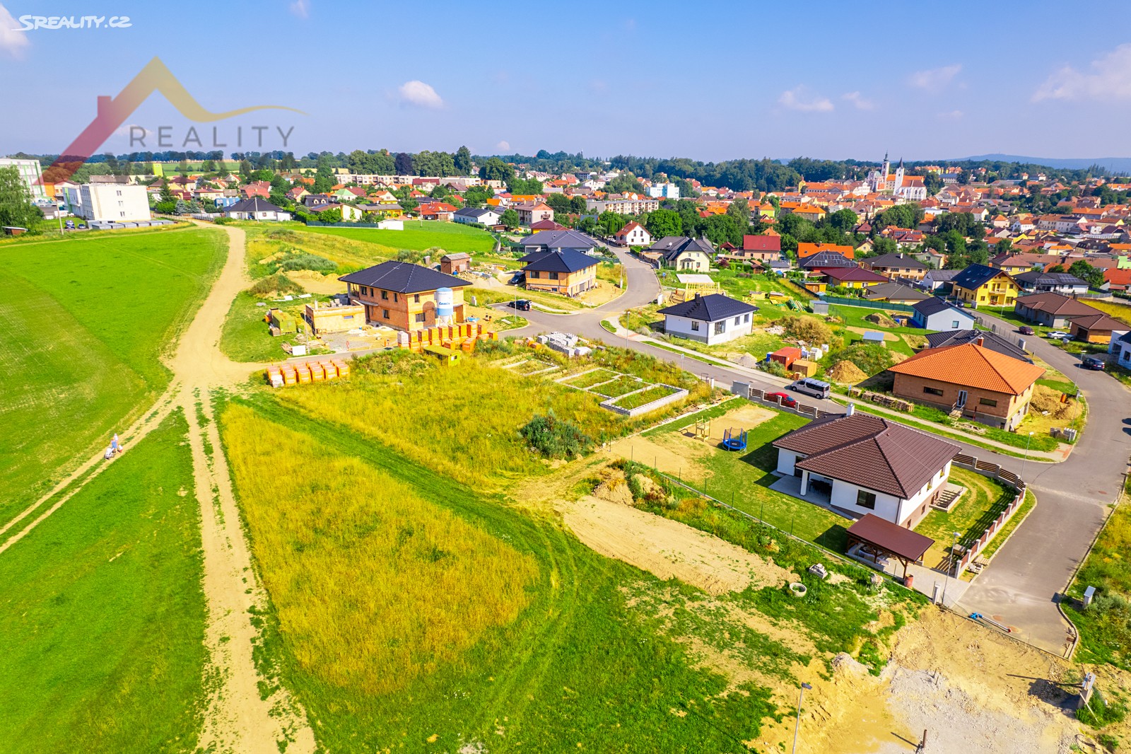 Prodej  stavebního pozemku 901 m², Pacov, okres Pelhřimov