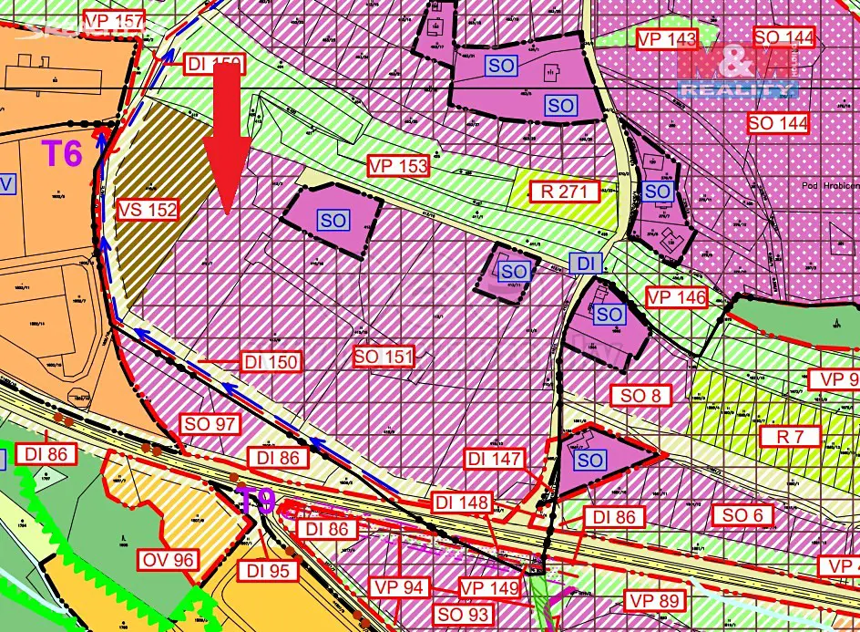 Prodej  stavebního pozemku 3 123 m², Vimperk - Hrabice, okres Prachatice