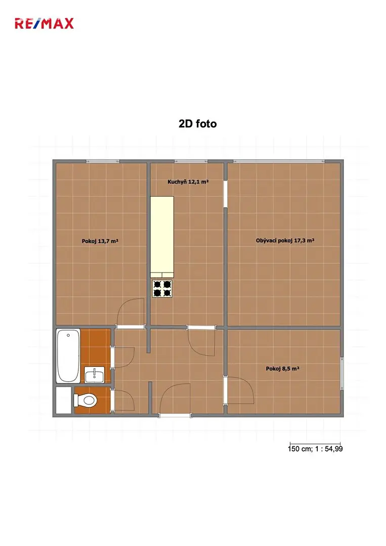 Pronájem bytu 3+1 64 m², Vavřenova, Praha 4 - Braník