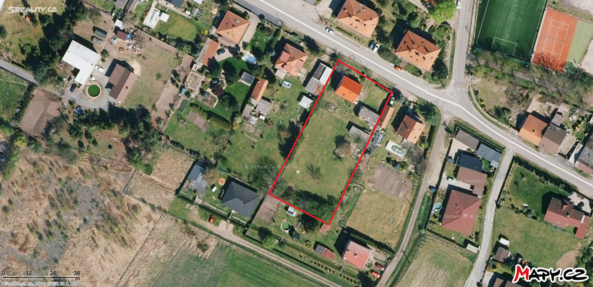 Prodej  stavebního pozemku 2 386 m², Záryby, okres Praha-východ