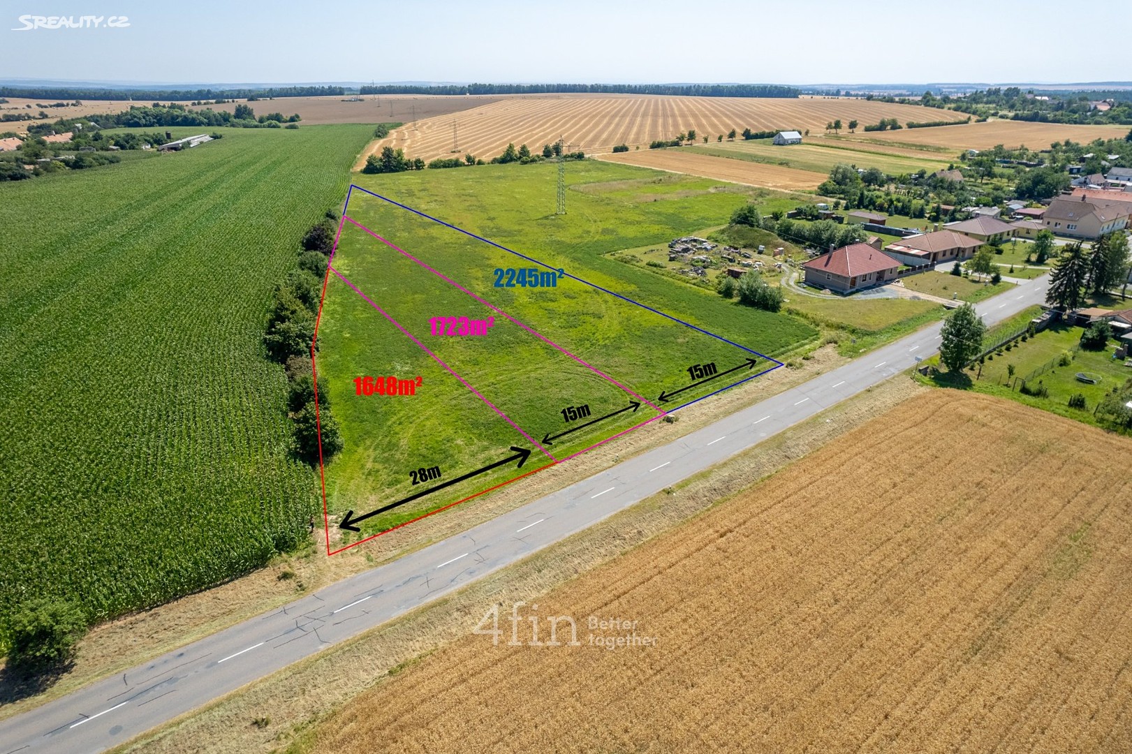 Prodej  komerčního pozemku 2 245 m², Šumná, okres Znojmo
