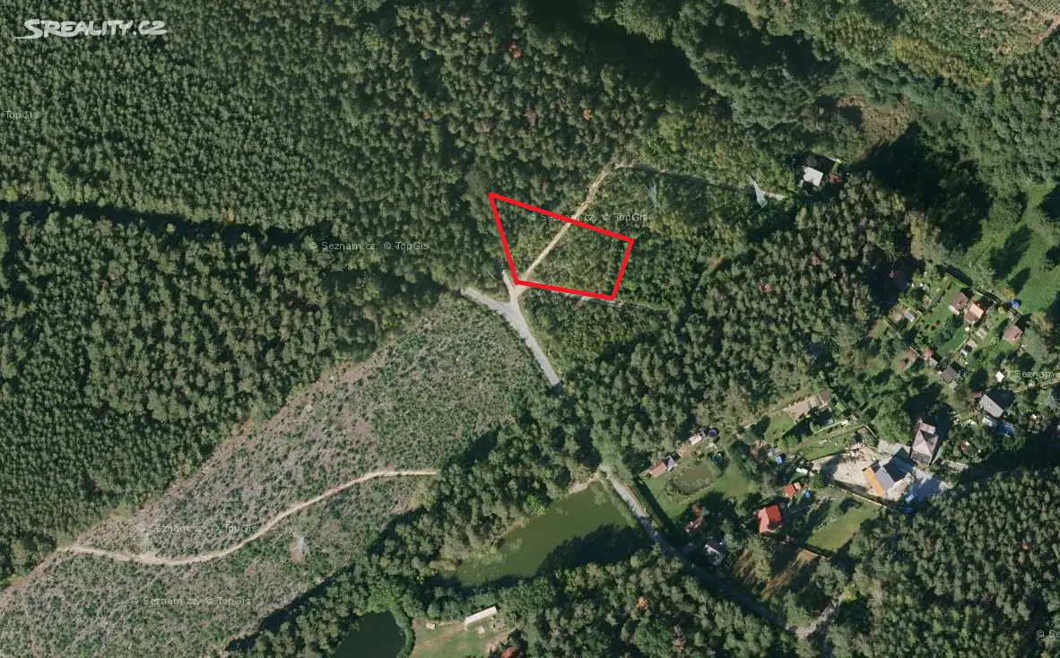 Prodej  lesa 1 638 m², Plzeň - Bolevec, okres Plzeň-město