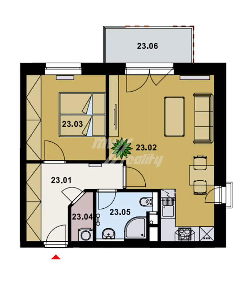 Pronájem bytu 2+kk 52 m², Vrchlického, Poděbrady - Poděbrady V