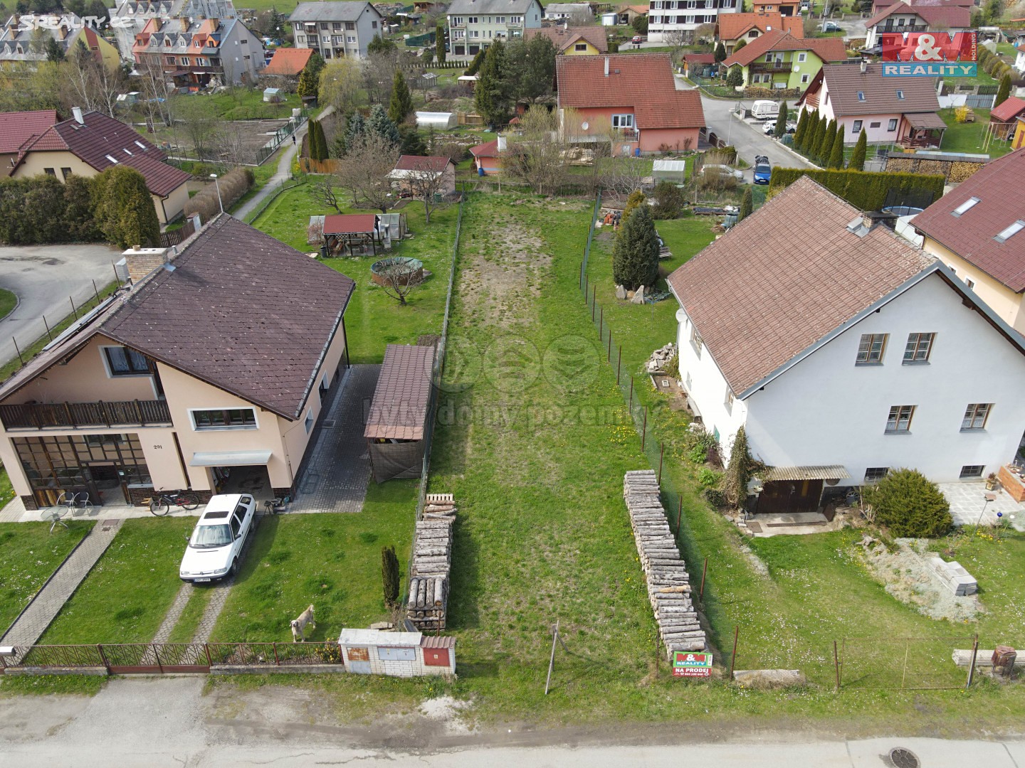 Pronájem  stavebního pozemku 621 m², Chvalšiny, okres Český Krumlov