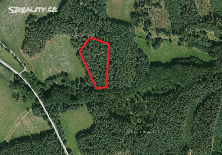 Prodej  lesa 1 146 m², Kovářov, okres Písek