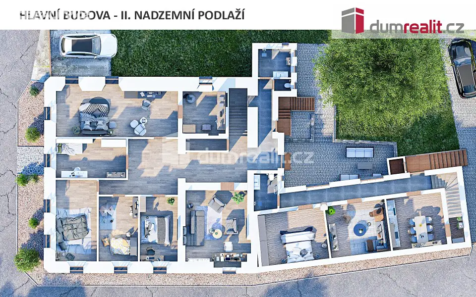 Prodej  vícegeneračního domu 680 m², pozemek 1 152 m², Na Potůčku, Nový Knín