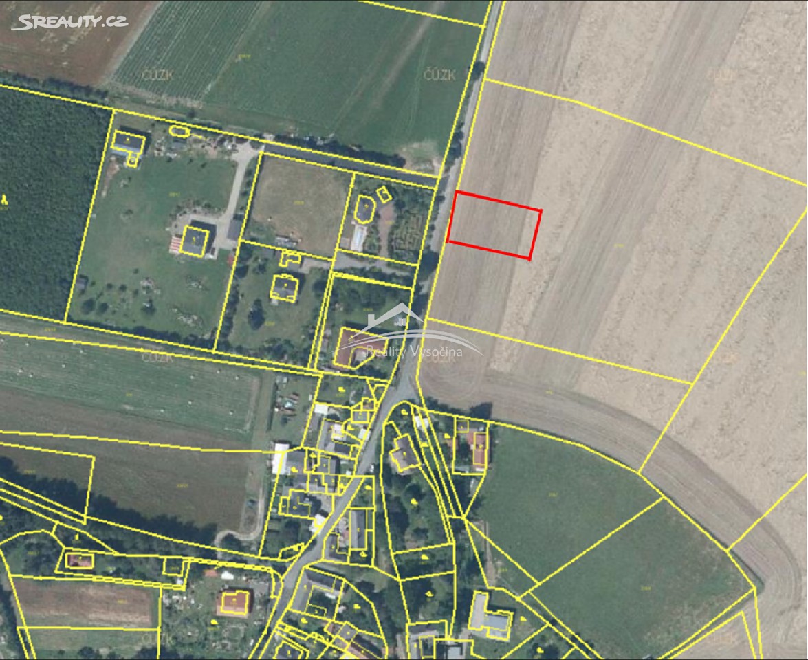 Prodej  stavebního pozemku 900 m², Lípa - Petrkov, okres Havlíčkův Brod