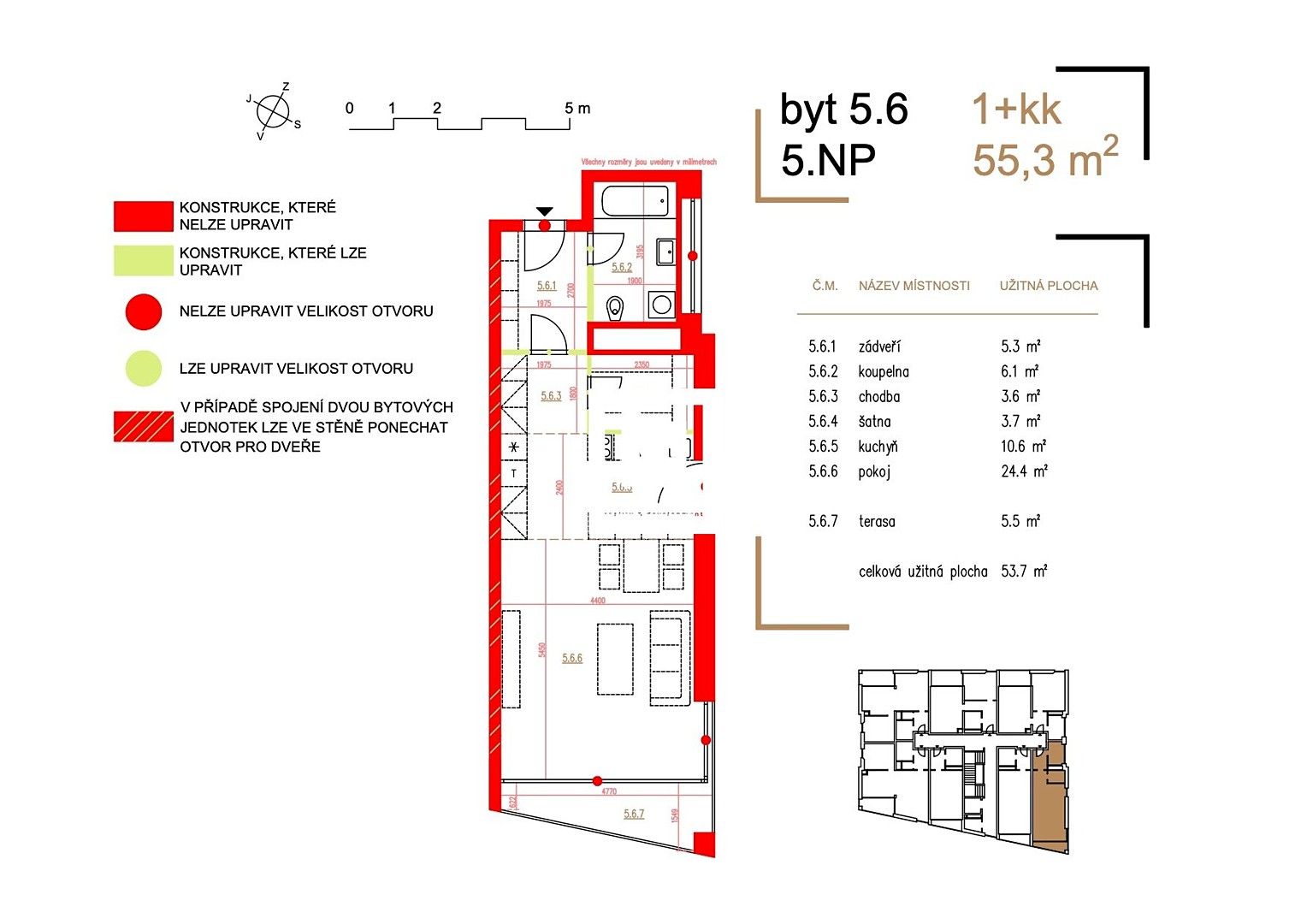 Prodej bytu 3+kk 97 m², Seifertova, Přerov - Přerov I-Město
