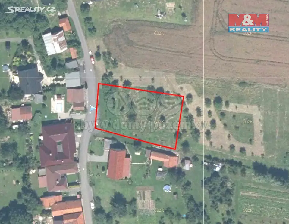 Prodej  stavebního pozemku 1 300 m², Jeseník nad Odrou - Polouvsí, okres Nový Jičín