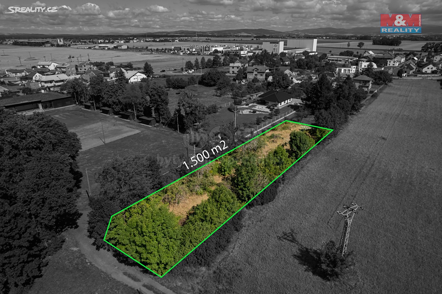 Prodej  stavebního pozemku 1 500 m², Litovel - Tři Dvory, okres Olomouc