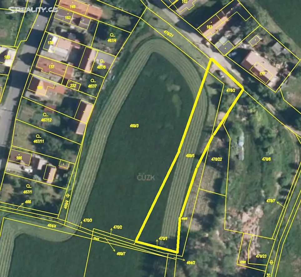 Prodej  stavebního pozemku 1 683 m², Pochvalov, okres Rakovník