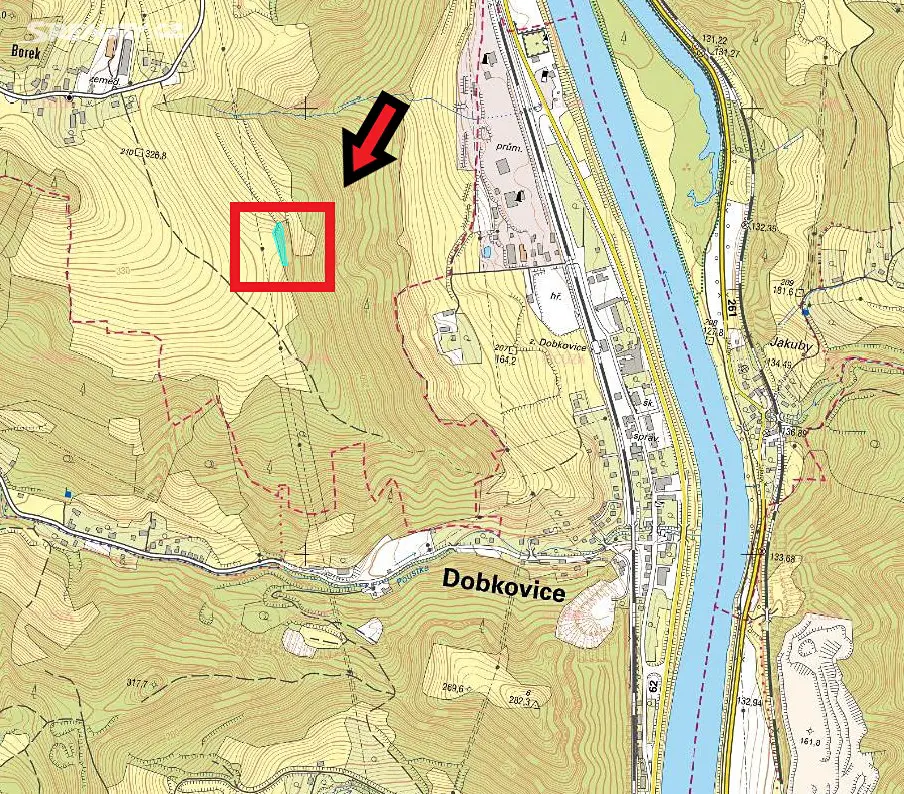 Prodej  lesa 1 741 m², Malšovice - Borek, okres Děčín