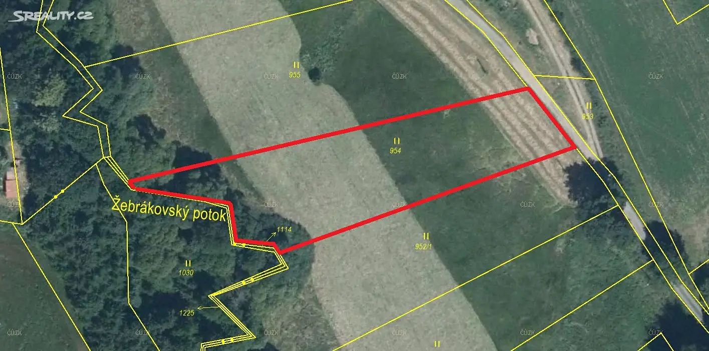 Prodej  pole 834 m², Světlá nad Sázavou, okres Havlíčkův Brod