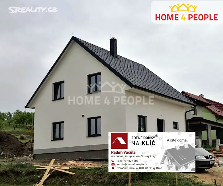 Prodej  projektu na klíč 93 m², pozemek 1 275 m², Luhačovice - Polichno, okres Zlín