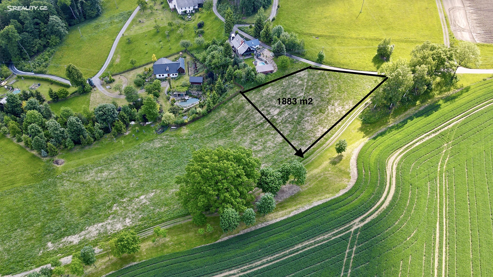 Prodej  stavebního pozemku 1 883 m², Klášterec nad Orlicí, okres Ústí nad Orlicí