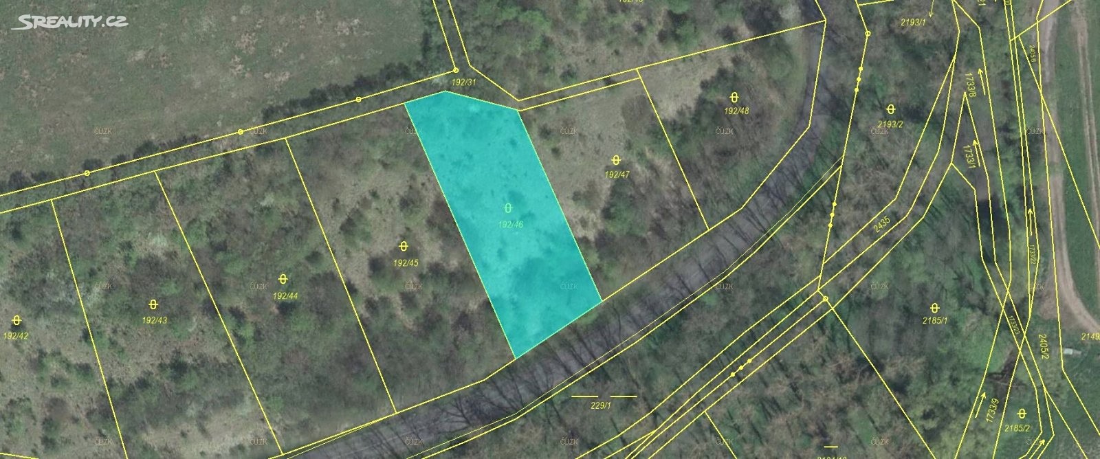Prodej  pozemku 1 378 m², Brodec, okres Louny
