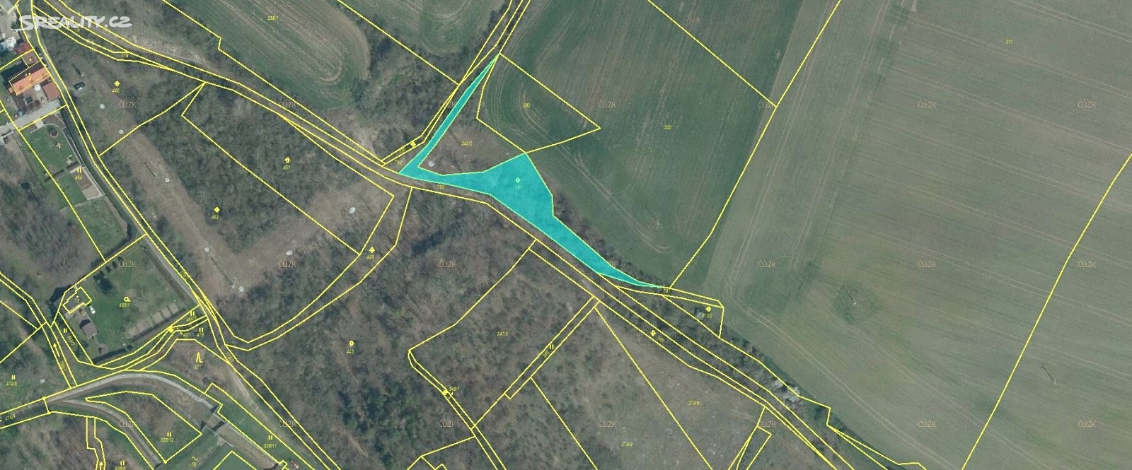 Prodej  pozemku 3 413 m², Štětí - Čakovice, okres Litoměřice