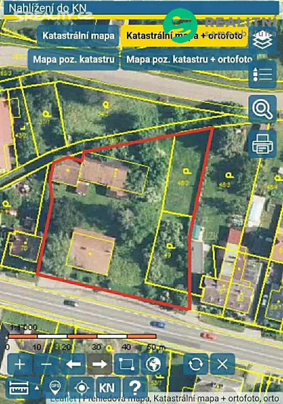 Prodej  stavebního pozemku 2 494 m², Bílsko u Hořic, okres Jičín