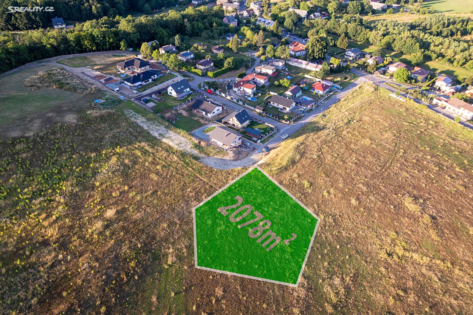 Prodej  stavebního pozemku 2 078 m², Česká Skalice - Zlíč, okres Náchod