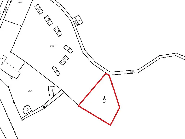Prodej  lesa 1 375 m², Dolní Sokolovec - Horní Sokolovec, okres Havlíčkův Brod