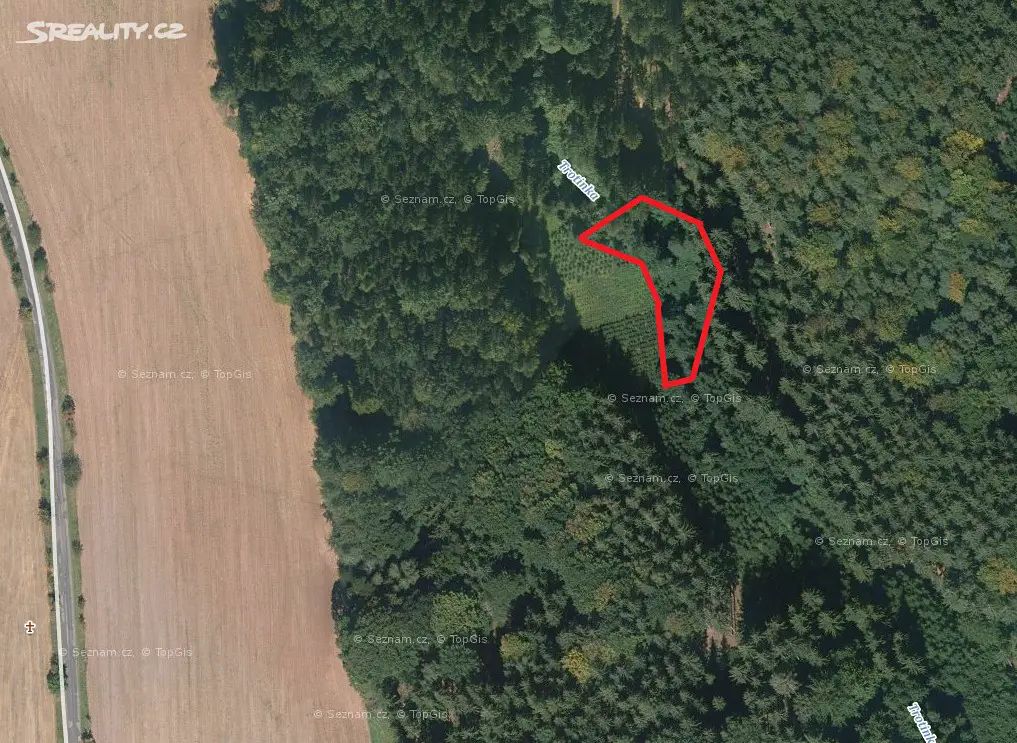 Prodej  lesa 3 634 m², Úhlejov, okres Jičín