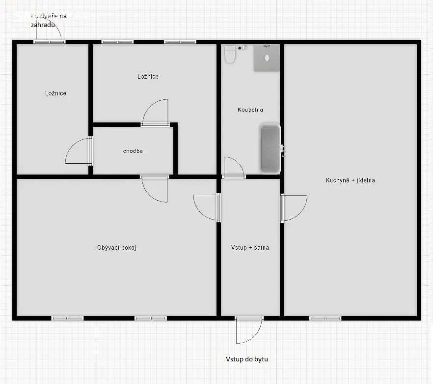 Pronájem bytu 3+1 90 m², Na Bělidle, Vrchlabí