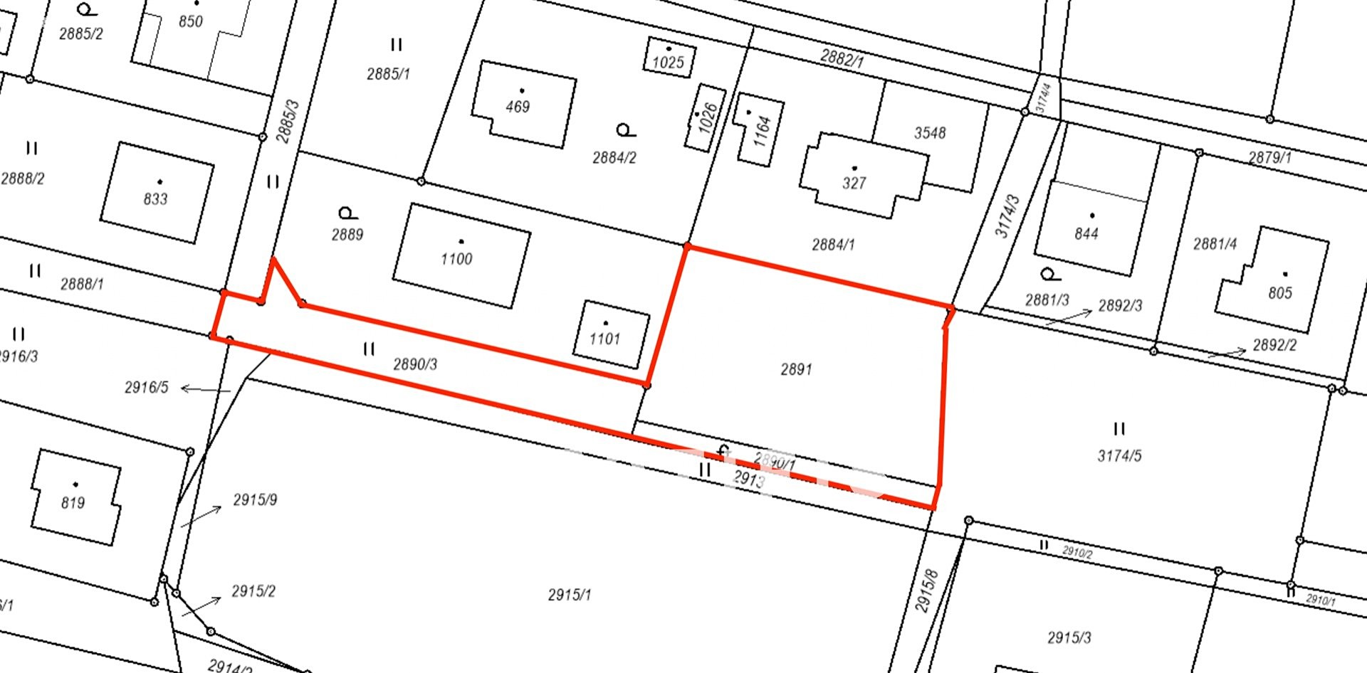 Prodej  stavebního pozemku 1 437 m², Komorní Lhotka, okres Frýdek-Místek