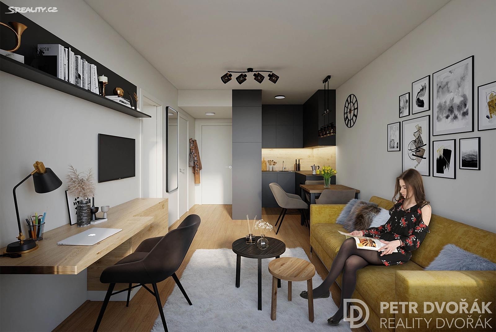 Prodej bytu 2+kk 26 m², Mozartova, Praha 5 - Smíchov