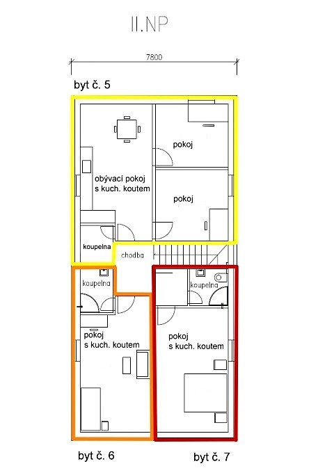 Pronájem bytu 1+kk 28 m², Pančava, Zlín - Příluky