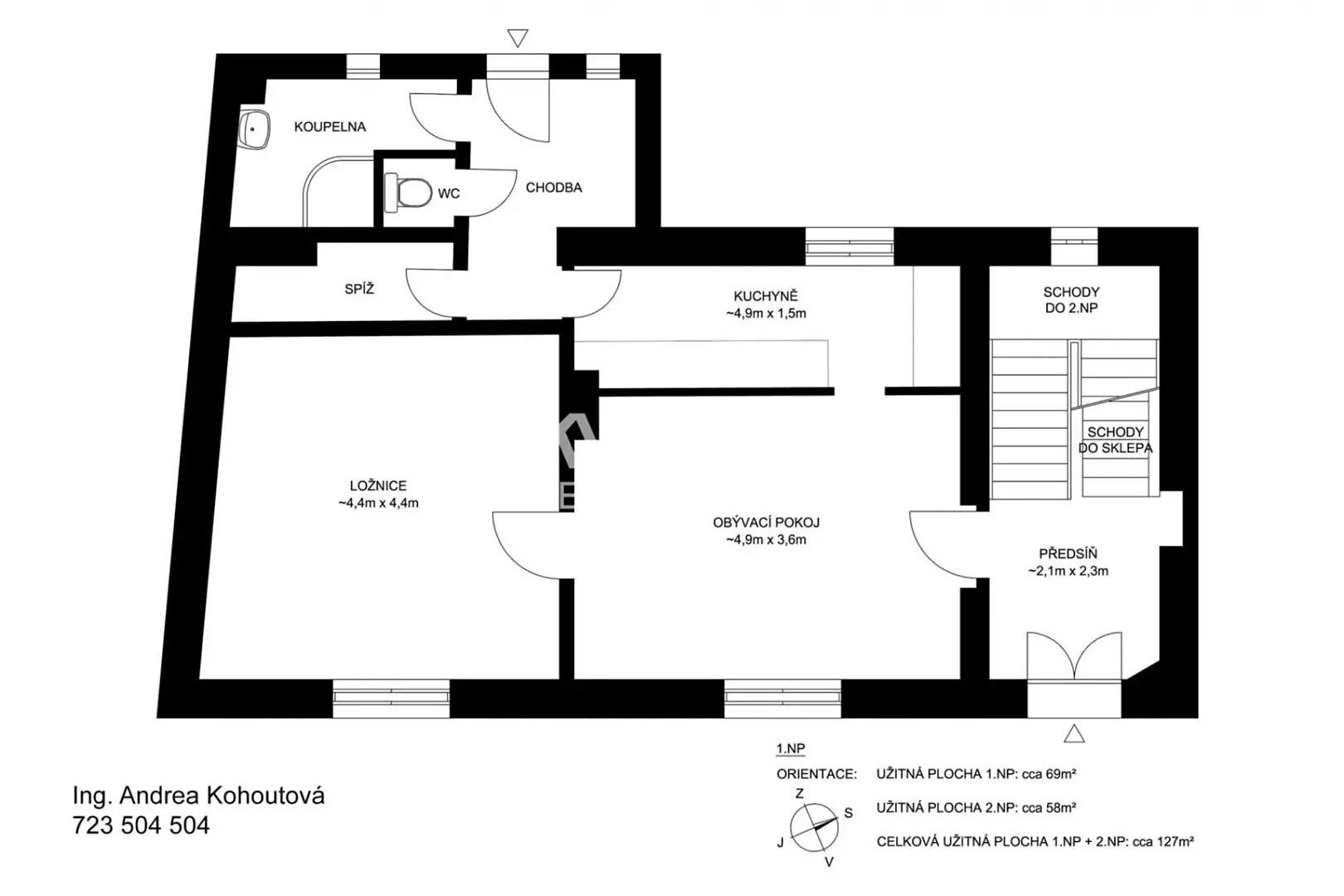 Prodej  rodinného domu 157 m², pozemek 1 111 m², Týnská, Bernartice