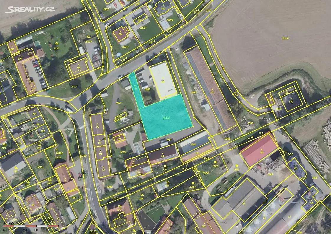 Prodej  komerčního pozemku 1 433 m², Nupacká, Nupaky