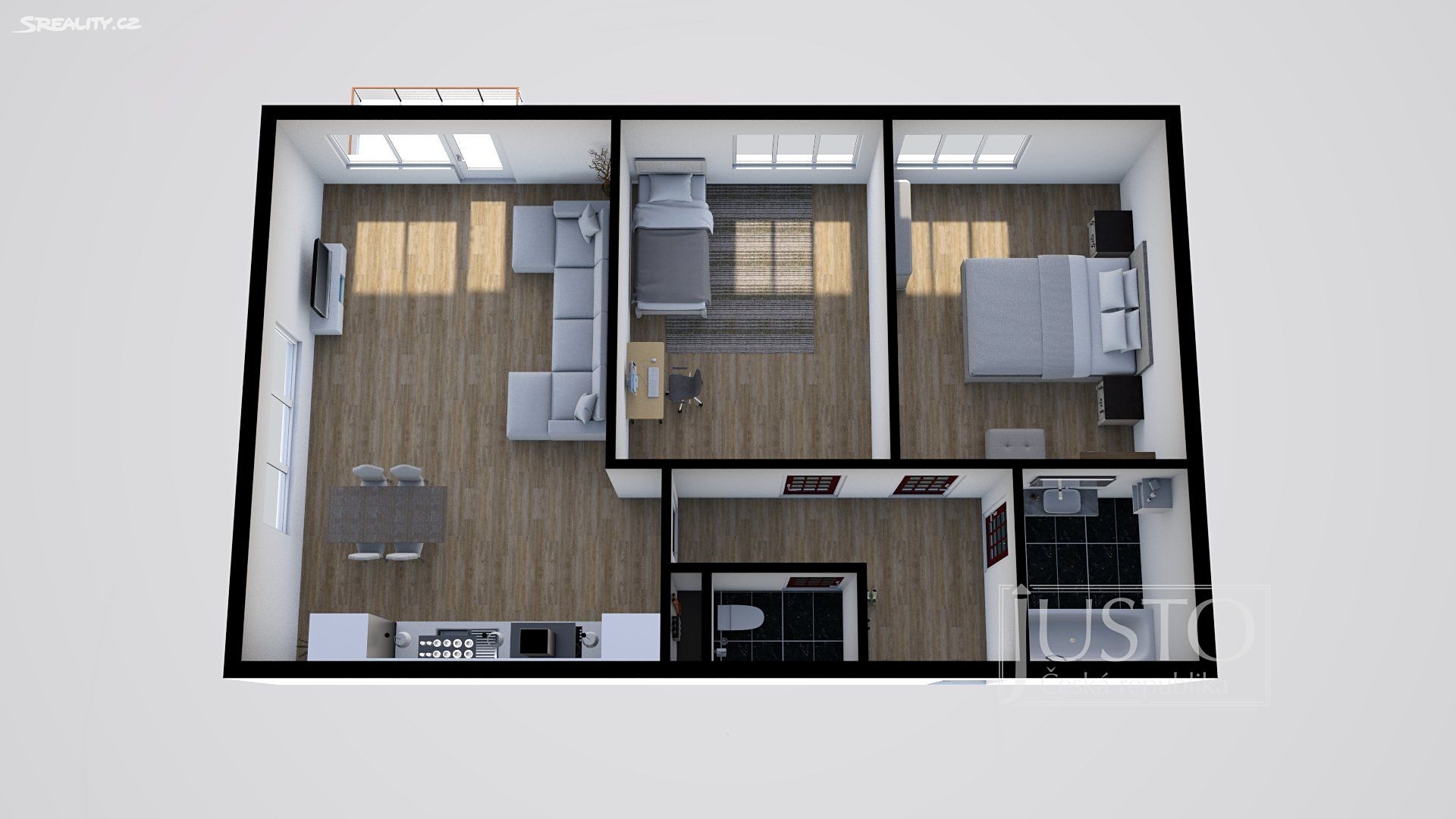 Pronájem bytu 3+kk 65 m², Tikalova, Včelná