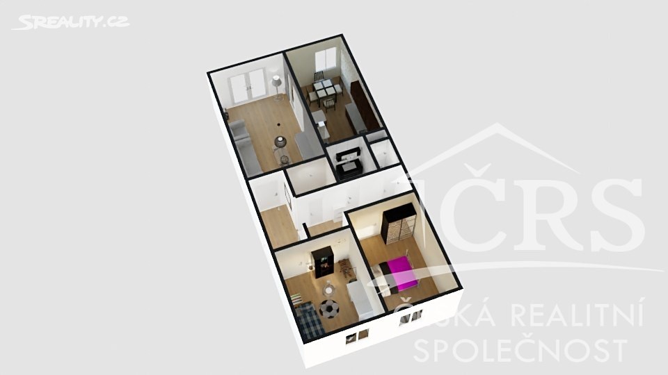 Prodej bytu 3+1 68 m², Praha 8 - Kobylisy